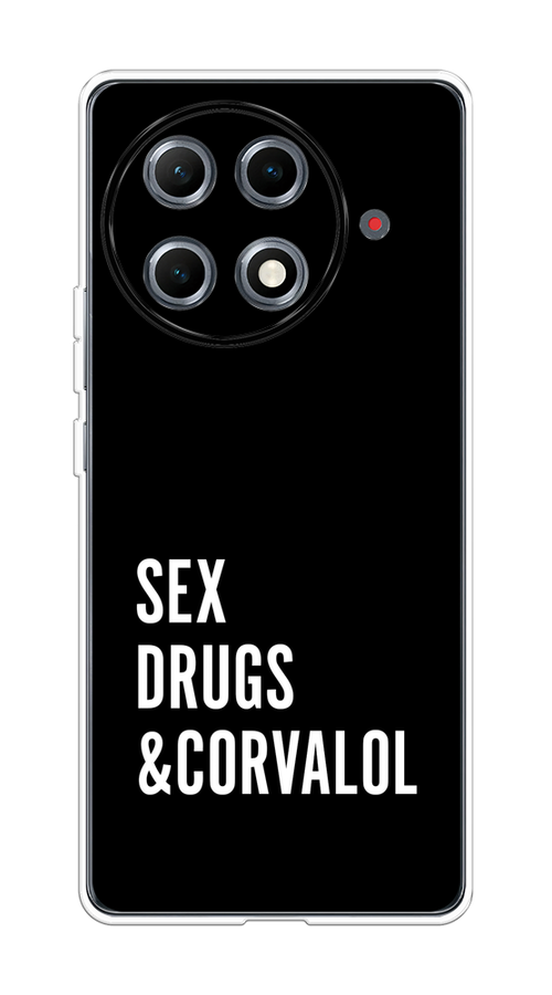 

Чехол на Tecno Camon 30S Pro Corvalol, Черный;серый;белый, 309550-1