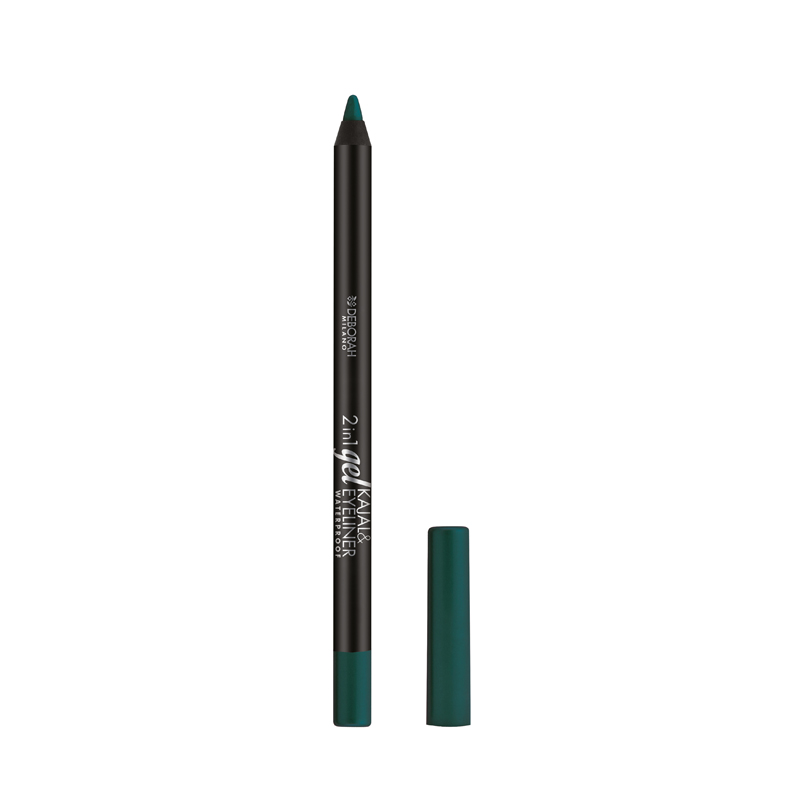 фото Карандаш для век гелевый deborah milano gel kajal & eyeliner pencil 2 in 1 т.04 зеленый