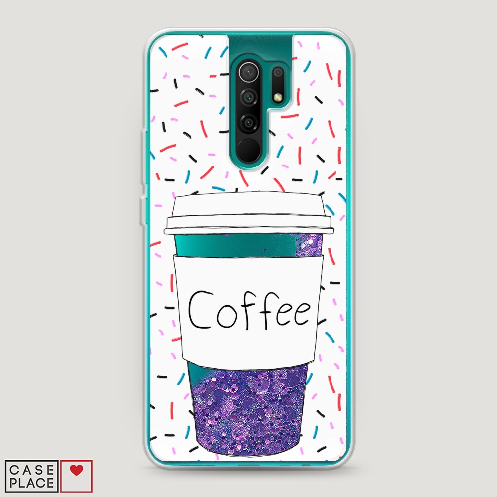 

Чехол Awog на Xiaomi Redmi 9 "Coffee прозрачный стакан", Разноцветный, 38392-1