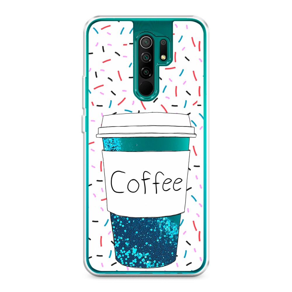 

Жидкий чехол с блестками "Coffee прозрачный стакан" на Xiaomi Redmi 9, 38393-1