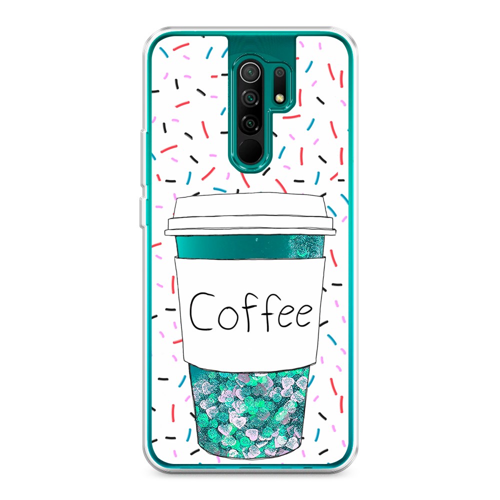 

Жидкий чехол с блестками "Coffee прозрачный стакан" на Xiaomi Redmi 9, 38395-1