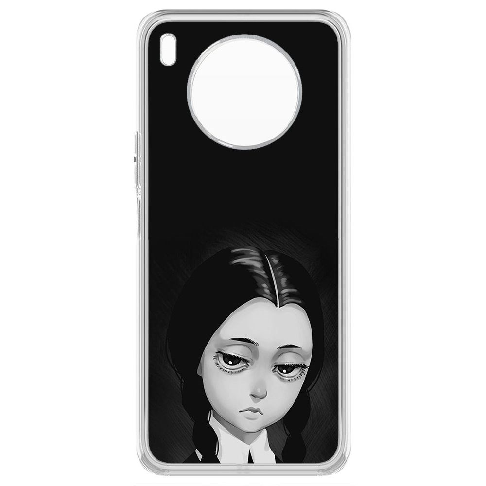 

Чехол-накладка Krutoff Clear Case Уэнсдей Аддамс - Рисованная Уэнсдей для Honor 50 Lite