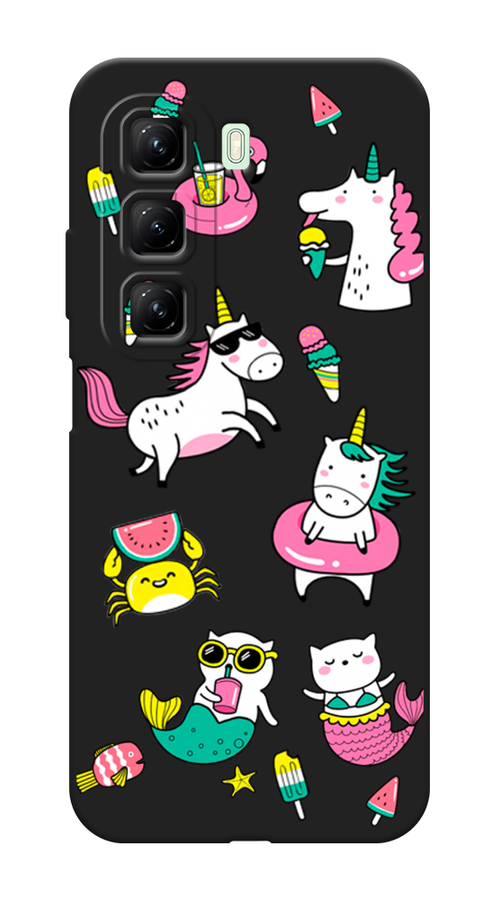 

Чехол Awog на Infinix Hot 50 4G "На отдыхе", Белый;бирюзовый;розовый, 3106552-1