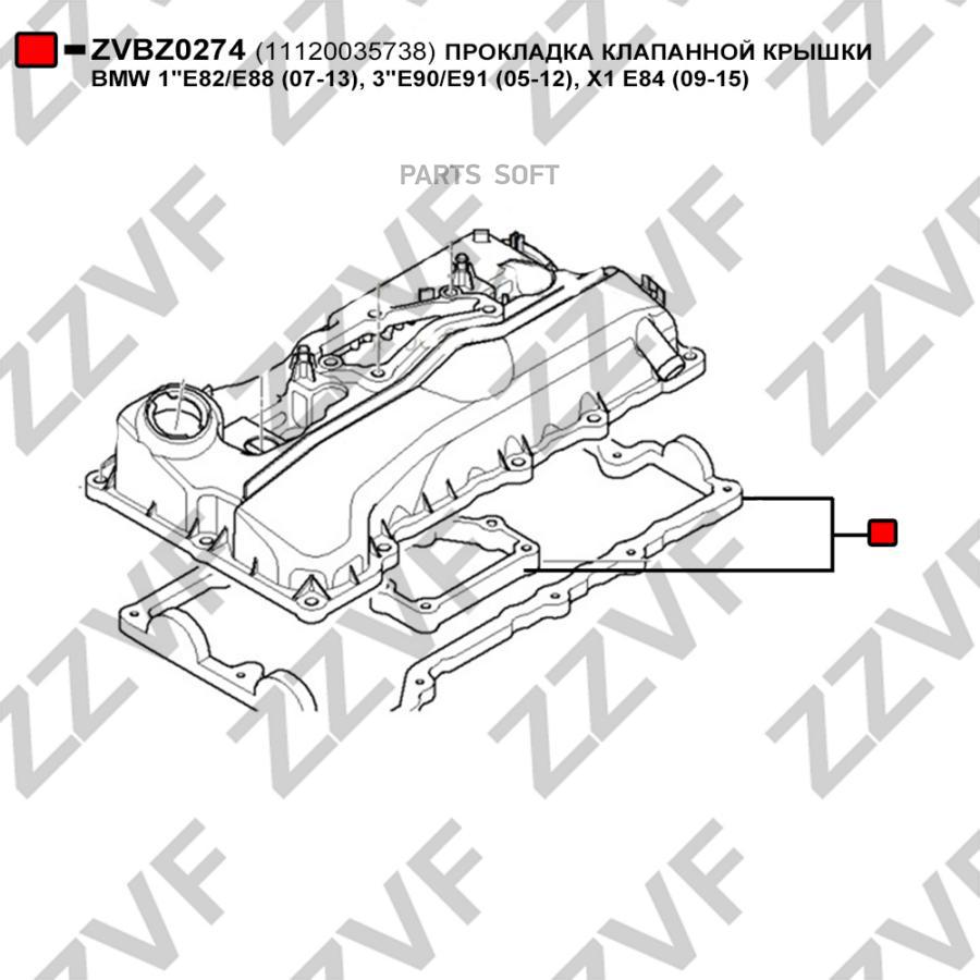 ПpokлaдkaКлапанhoйkpышkи ZZVF ZVBZ0274