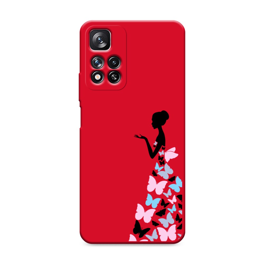 

Чехол Awog на Xiaomi Redmi Note 11 Pro "Платье из бабочек", Разноцветный, 315653-1