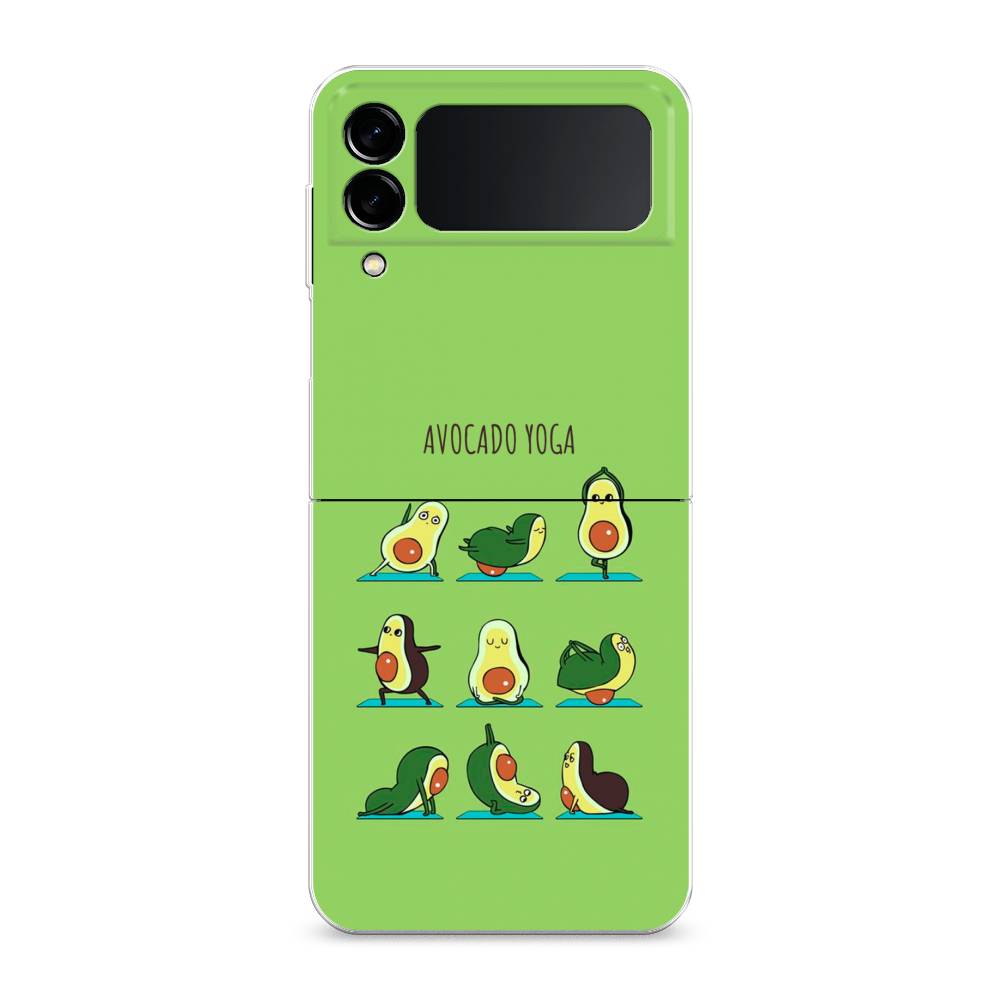 фото Чехол awog "авокадо йога" для samsung galaxy z flip 3
