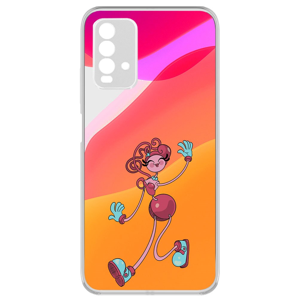 

Чехол-накладка Krutoff Clear Case Хаги Ваги - Мама Длинные Ноги для Xiaomi Redmi 9T, Прозрачный