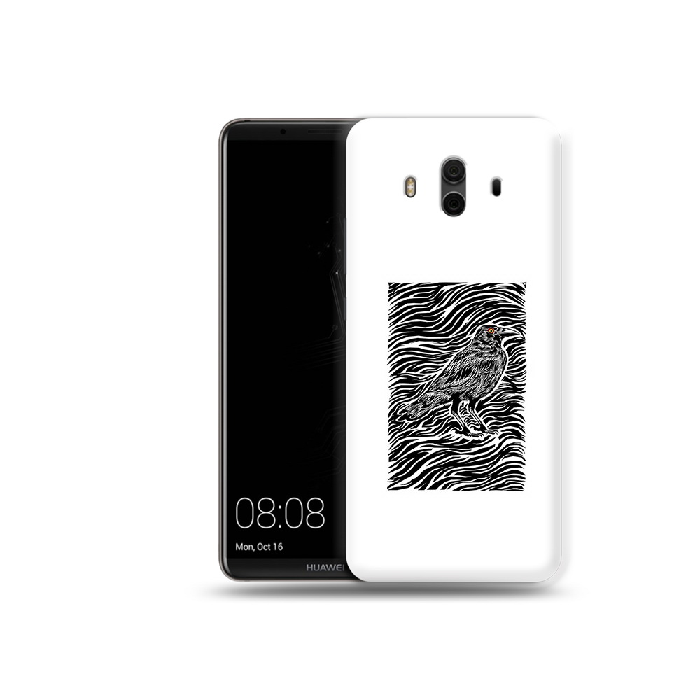 Чехол MyPads Tocco для Huawei Mate 10 ворон в абстракции (PT88364.53.272)