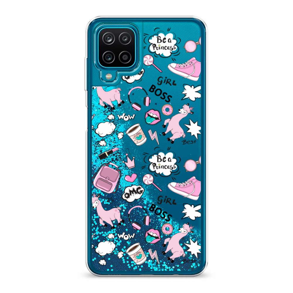 

Чехол Awog на Samsung Galaxy A12 / Самсунг A12 "Стильная лама", Разноцветный, 2101693-1