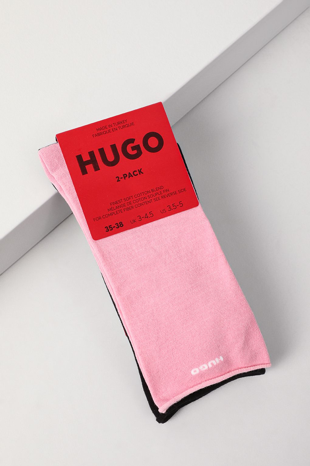 

Комплект носков женских HUGO 50502047 розовых 39-42, Розовый, 50502047
