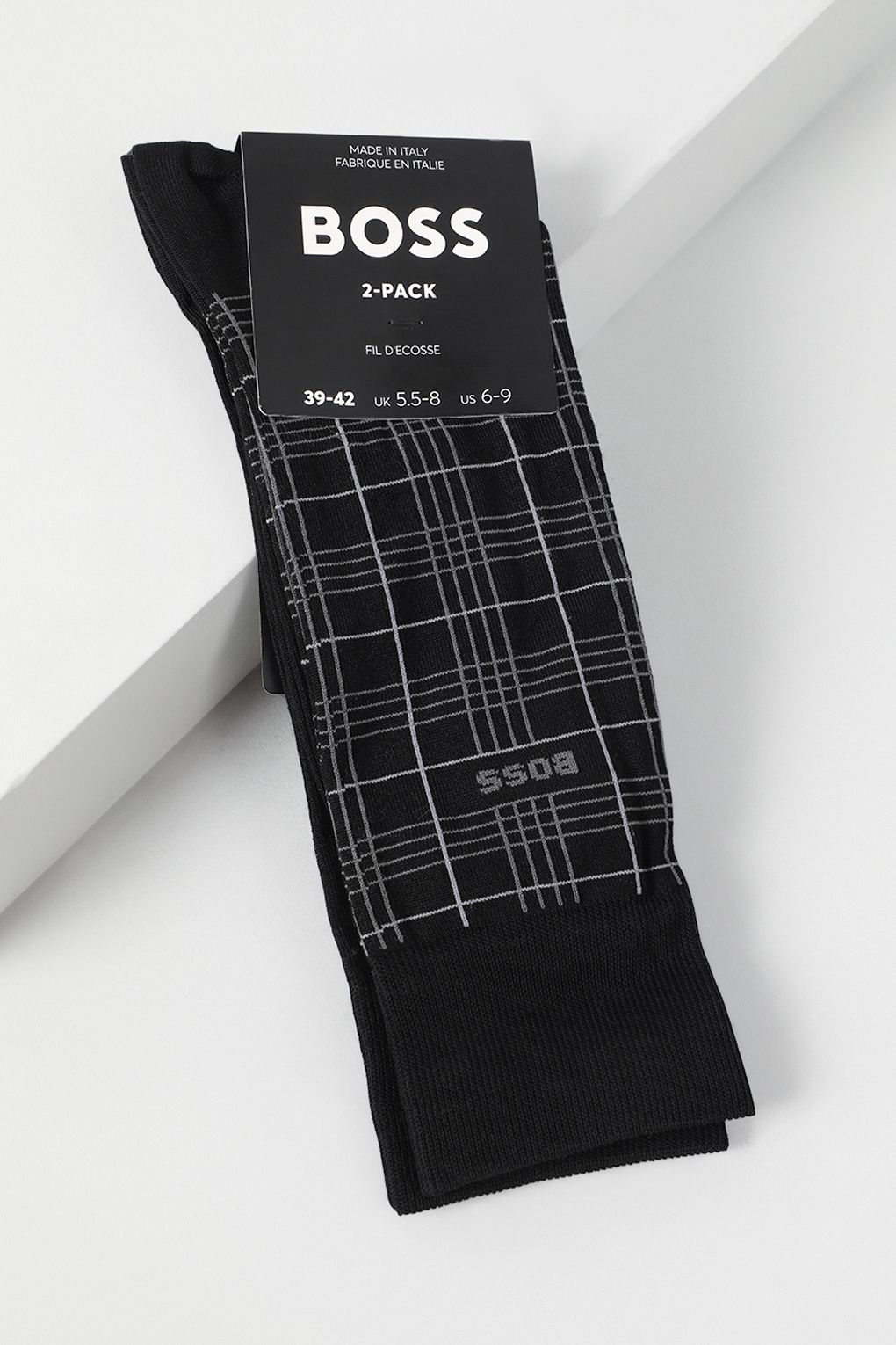 

Комплект носков мужских BOSS 50495984 черных 39-42, Черный, 50495984