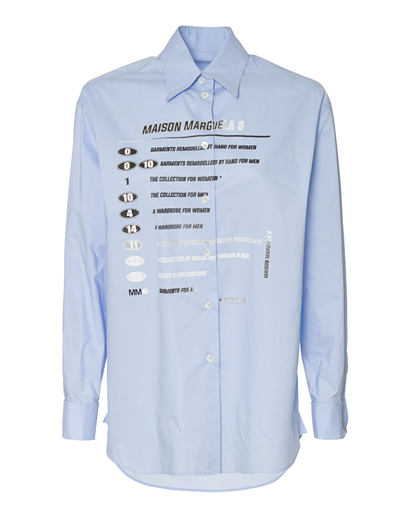 

Рубашка женская Maison Margiela S52DL0149 голубая 40 IT, S52DL0149