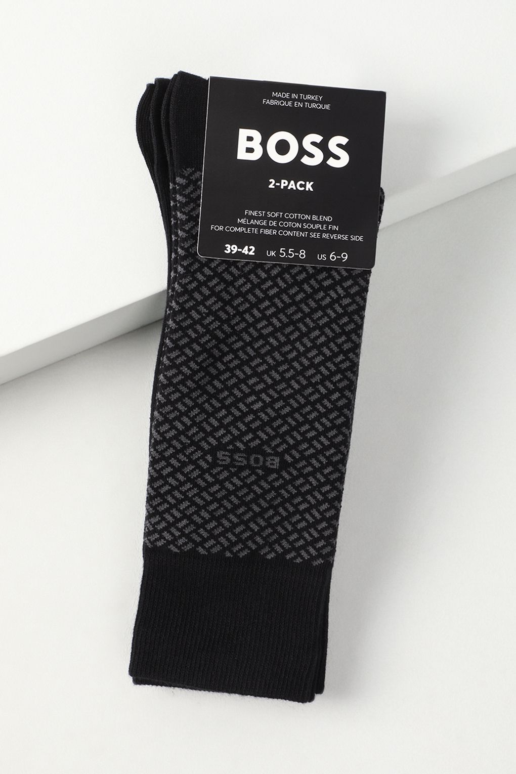 Комплект носков мужских BOSS 50509436 черных 39-42 2290₽