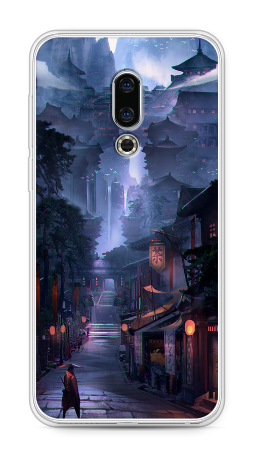 

Чехол Awog на Meizu 16th "Одинокий самурай", Синий;черный;коричневый, 72750-10