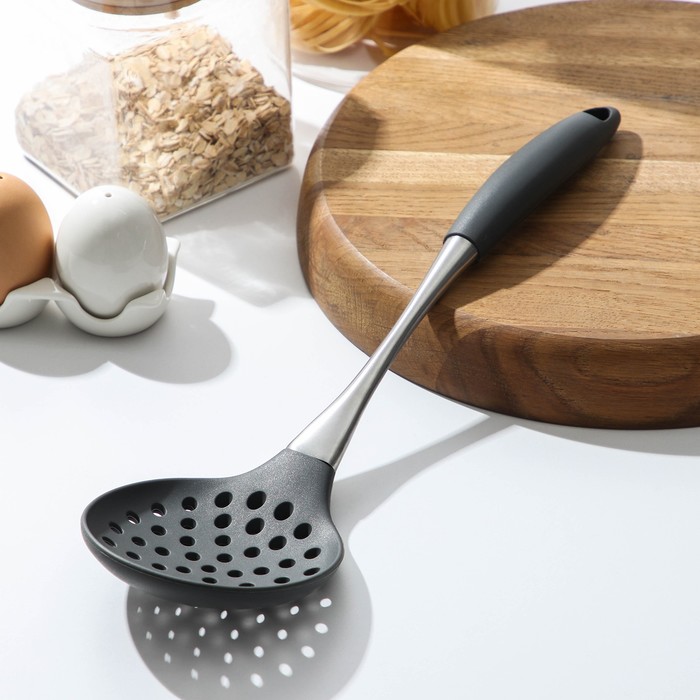 

Шумовка Доляна «Дождь», 36 см, цвет серый