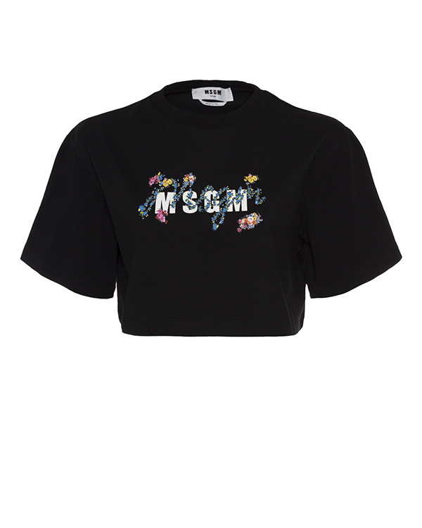 фото Футболка женская msgm 3041mdm171 черная xs