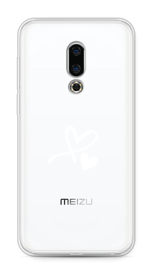 

Чехол Awog на Meizu 16th "Сердечко минимализм", Белый, 72750-6