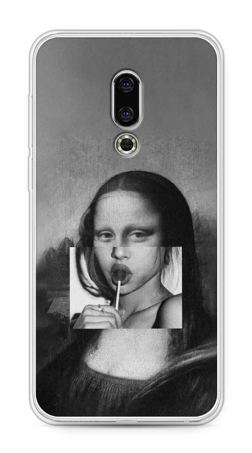 

Чехол Awog на Meizu 16th "Mona Lisa sucking lollipop", Серый, 72750-9