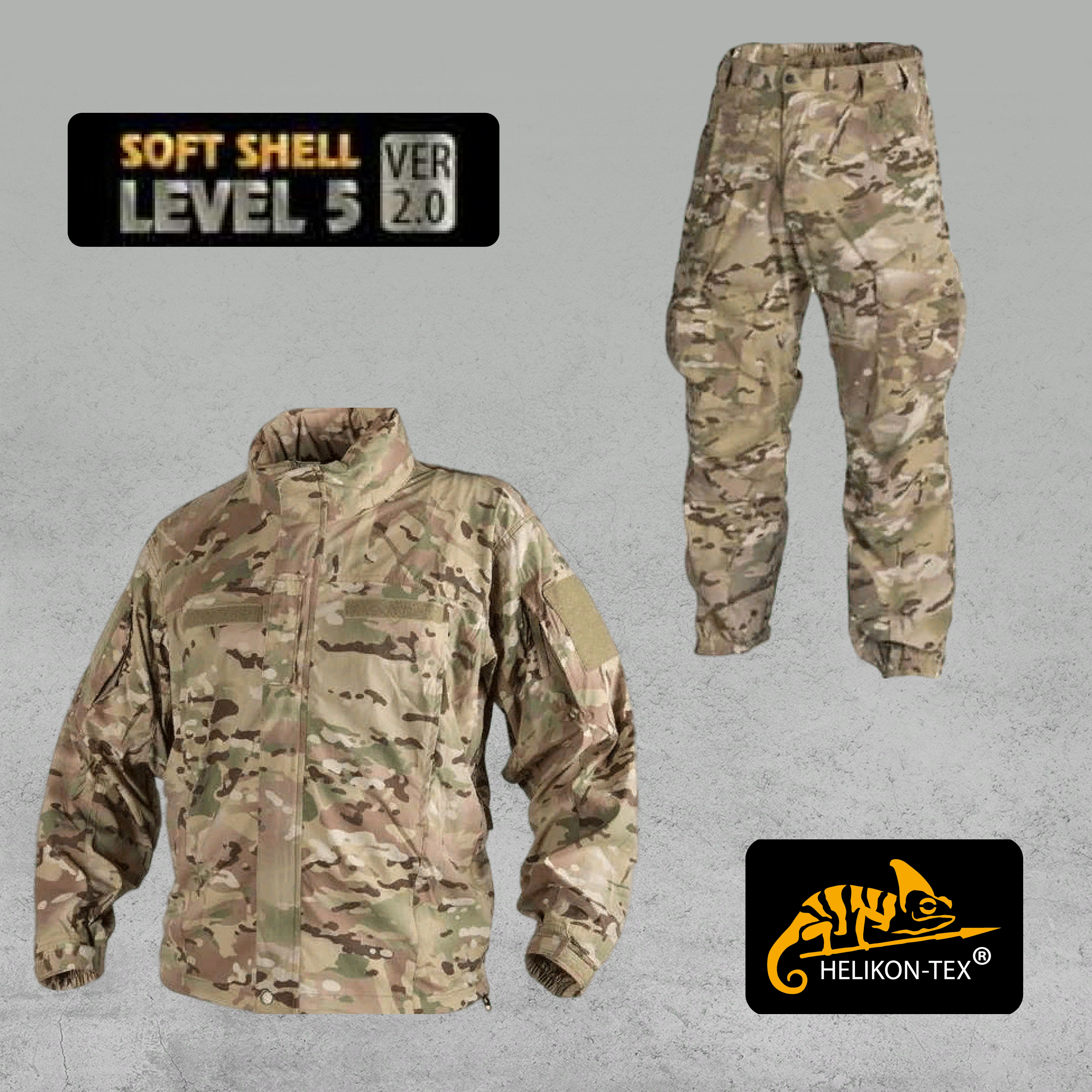 

Костюм рабочий мужской Helikon-Tex Soft Shell Level 5 хаки 3XL, Soft Shell Level 5