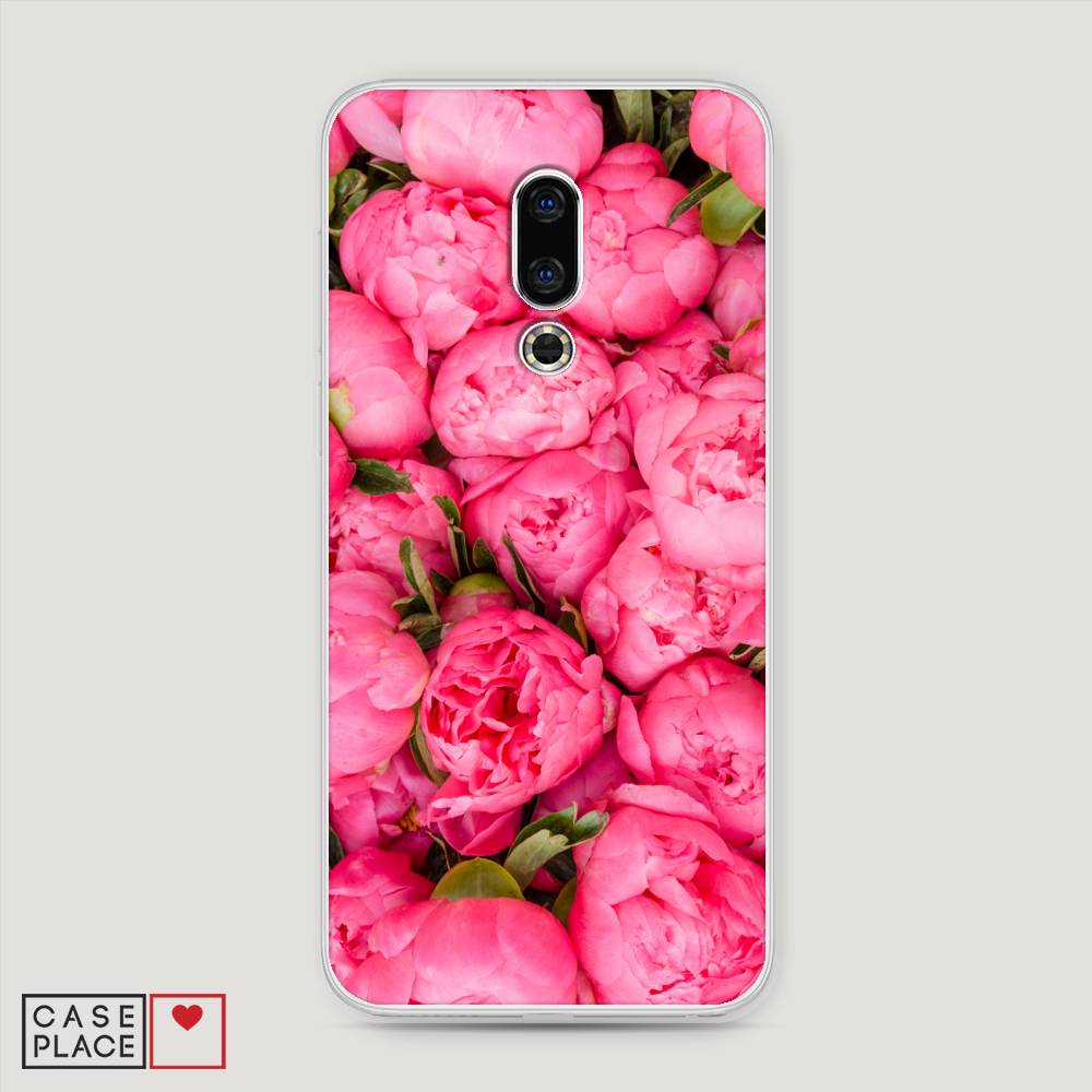 фото Чехол awog "прекрасные пионы" для meizu 16th