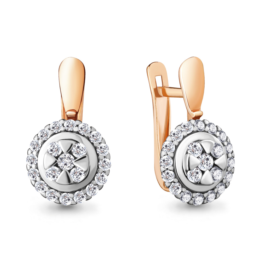 

Серьги из серебра с фианитом Aquamarine 48116А_925_з, 48116А_925_з