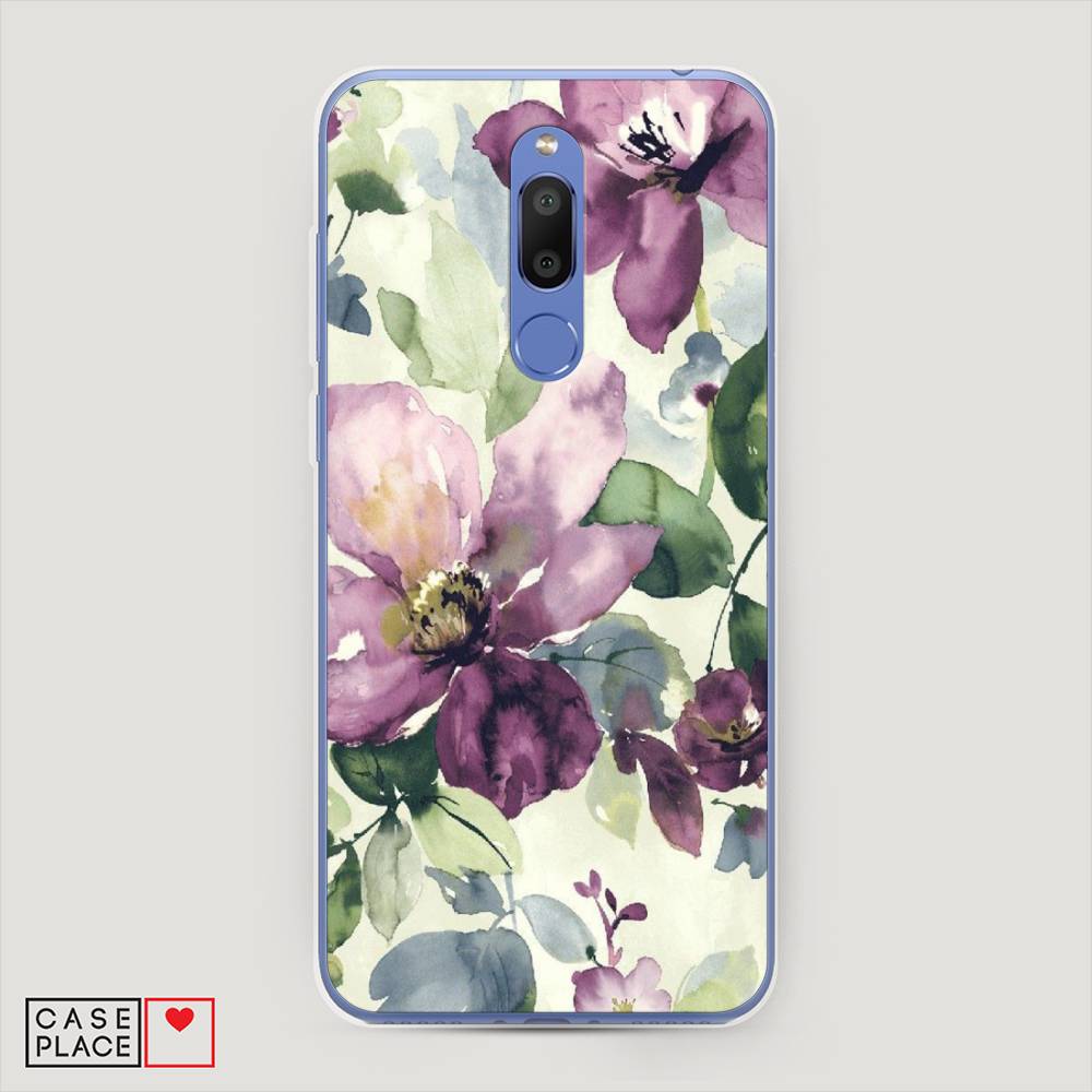 

Чехол Awog на Meizu M6T "Сиреневые цветы-акварель", Фиолетовый, 72850-10