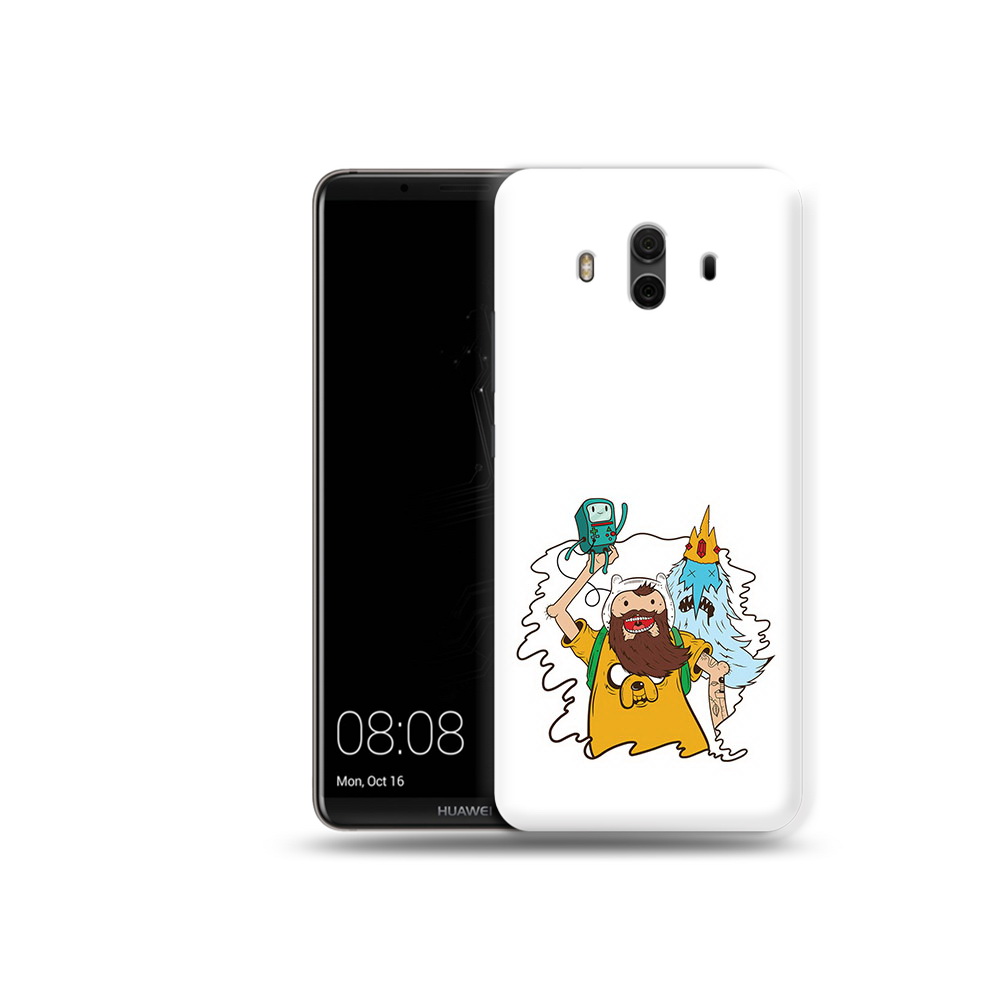 

Чехол MyPads Tocco для Huawei Mate 10 время приключений старый Финн (PT88364.53.279), Прозрачный, Tocco
