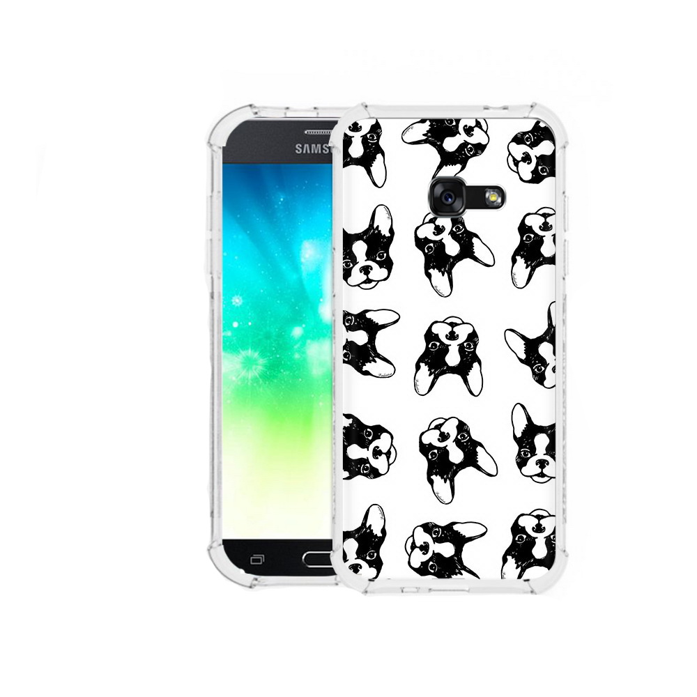 

Чехол MyPads Tocco для Samsung Galaxy A3 (2016) черно белые собачки, Прозрачный, Tocco