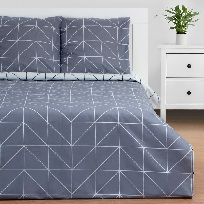 

Постельное бельё Этель 2 сп "Grey haze" 175215 см, 200220 см, 7070 см - 2 шт,бязь 125 г/м2