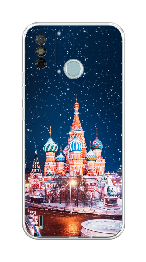 

Чехол на Tecno Spark 6 Go "Москва 1", Коричневый;синий;белый, 300250-1