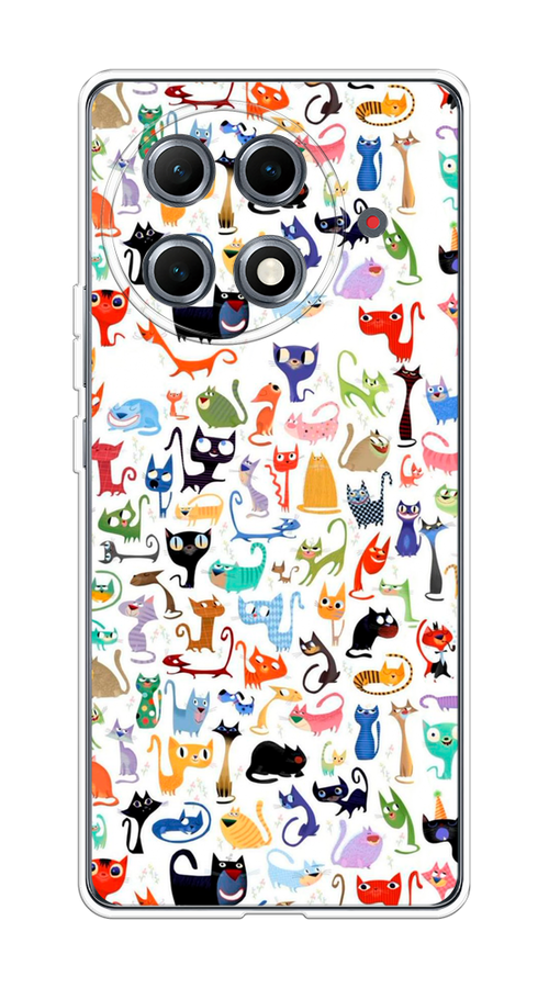 

Чехол на Tecno Camon 30S Pro Цветные коты, Разноцветный, 309550-1