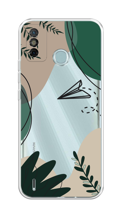 

Чехол на Tecno Spark 6 Go "Secret Garden", Зеленый;бежевый;черный, 300250-1
