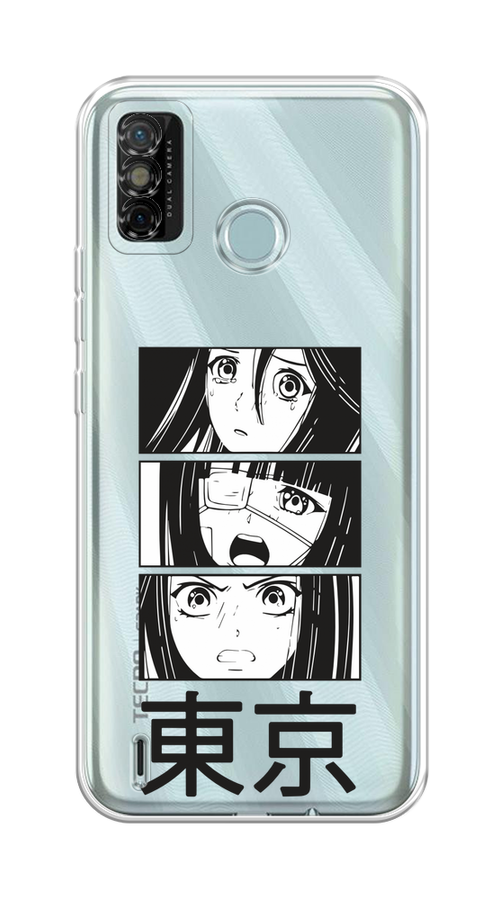 

Чехол на Tecno Spark 6 Go "Tokyo girls", Белый;черный;прозрачный, 300250-1