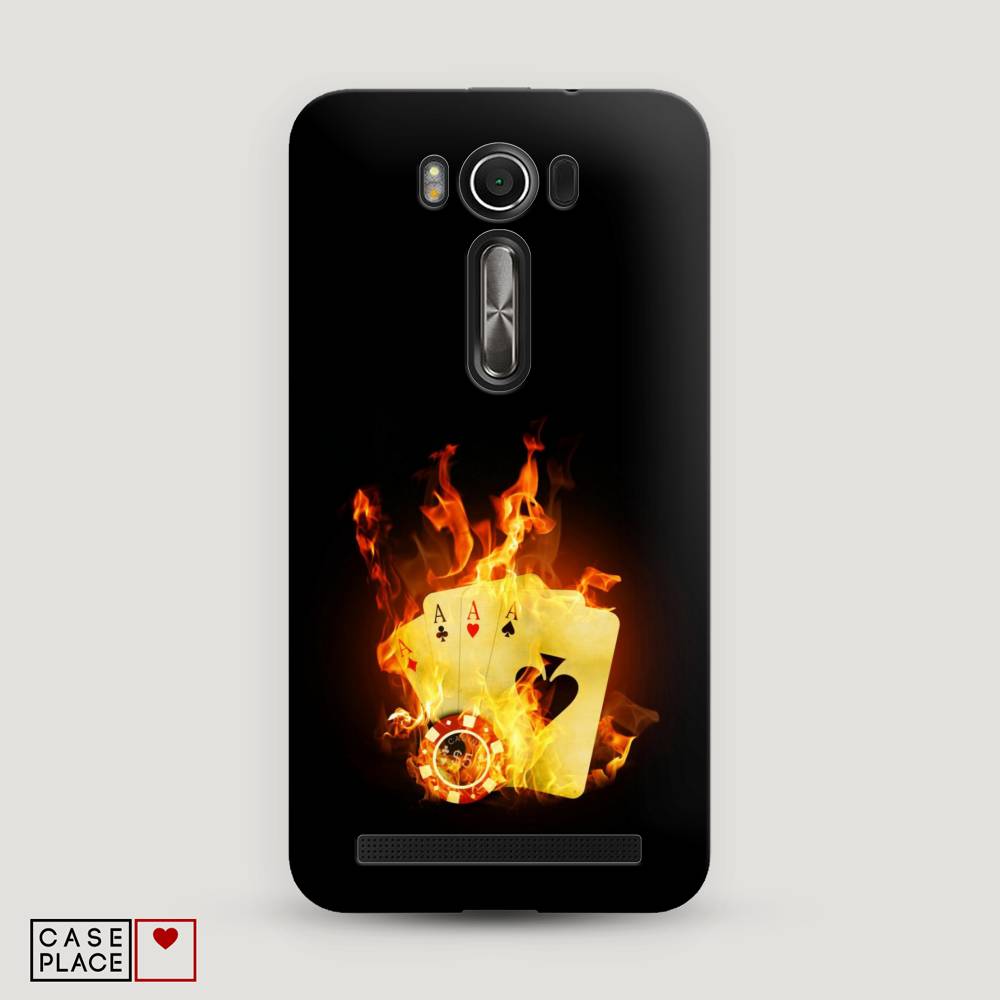 

Чехол Awog "Горящие карты" для Asus Zenfone 2 Laser ZE550/551KL