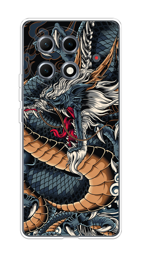 

Чехол на Tecno Camon 30S Pro Japanese Dragon, Коричневый;черный;синий, 309550-1