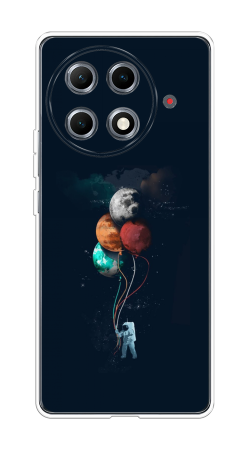 

Чехол на Tecno Camon 30S Pro Космонавт с шариками, Разноцветный, 309550-1