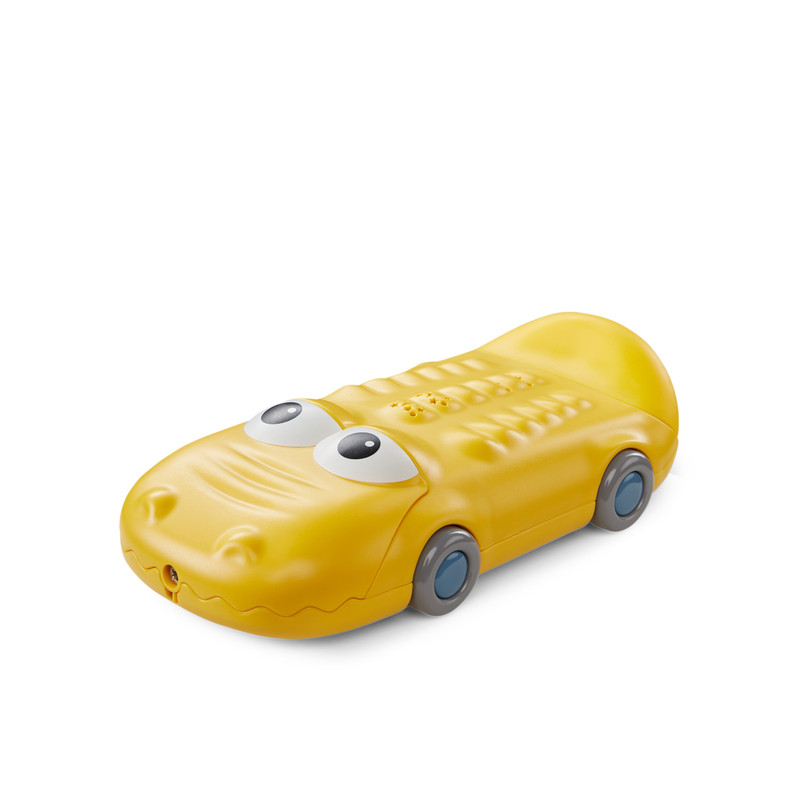 фото Музыкальная детская игрушка машинка-телефон-крокодил happy baby со световыми эффектами