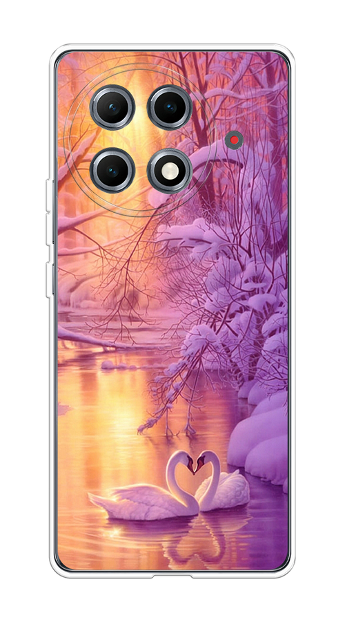 

Чехол на Tecno Camon 30S Pro Зима 1, Фиолетовый;желтый, 309550-1