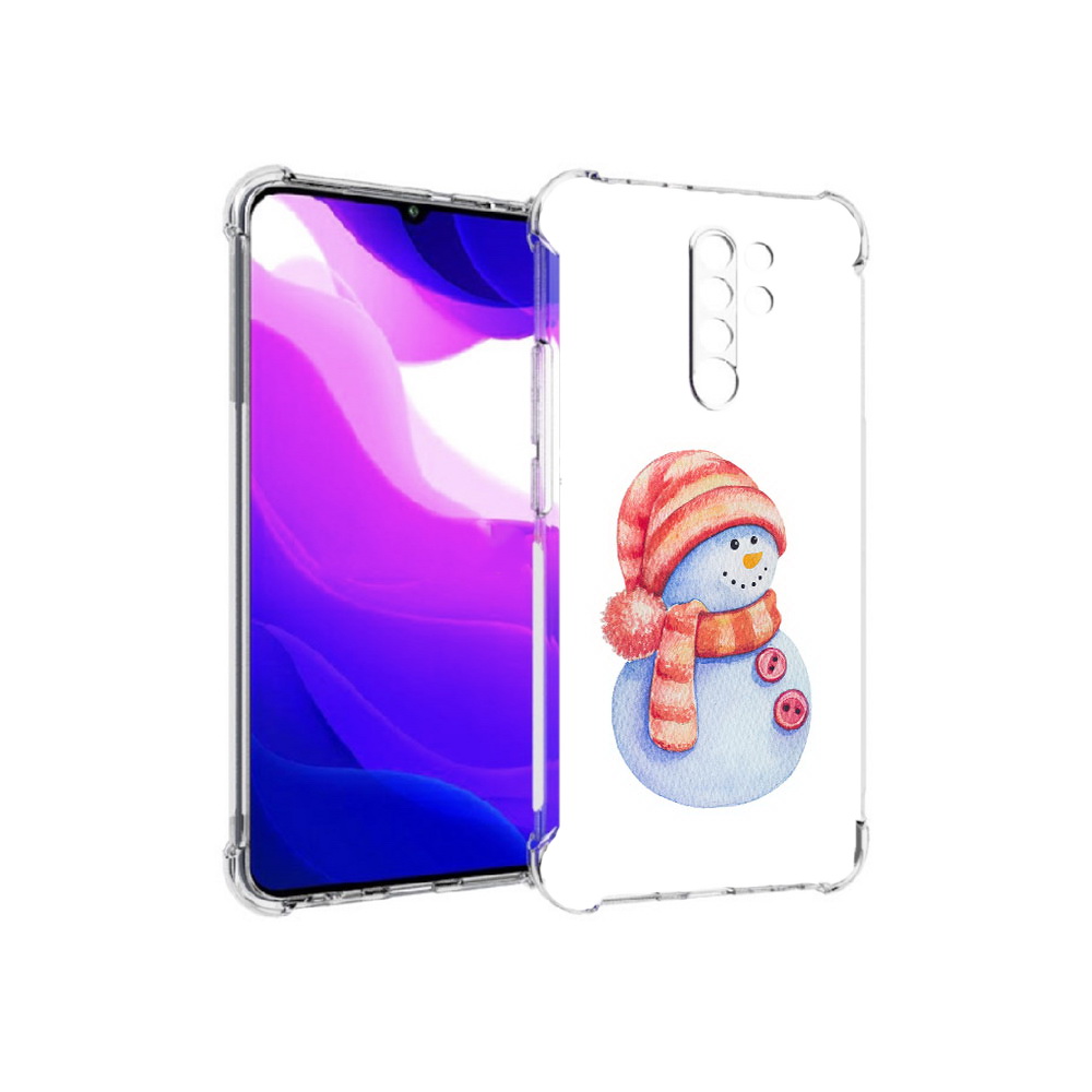 Чехол MyPads Tocco для Xiaomi Redmi 9 Веселый снеговик (PT150826.259.44)