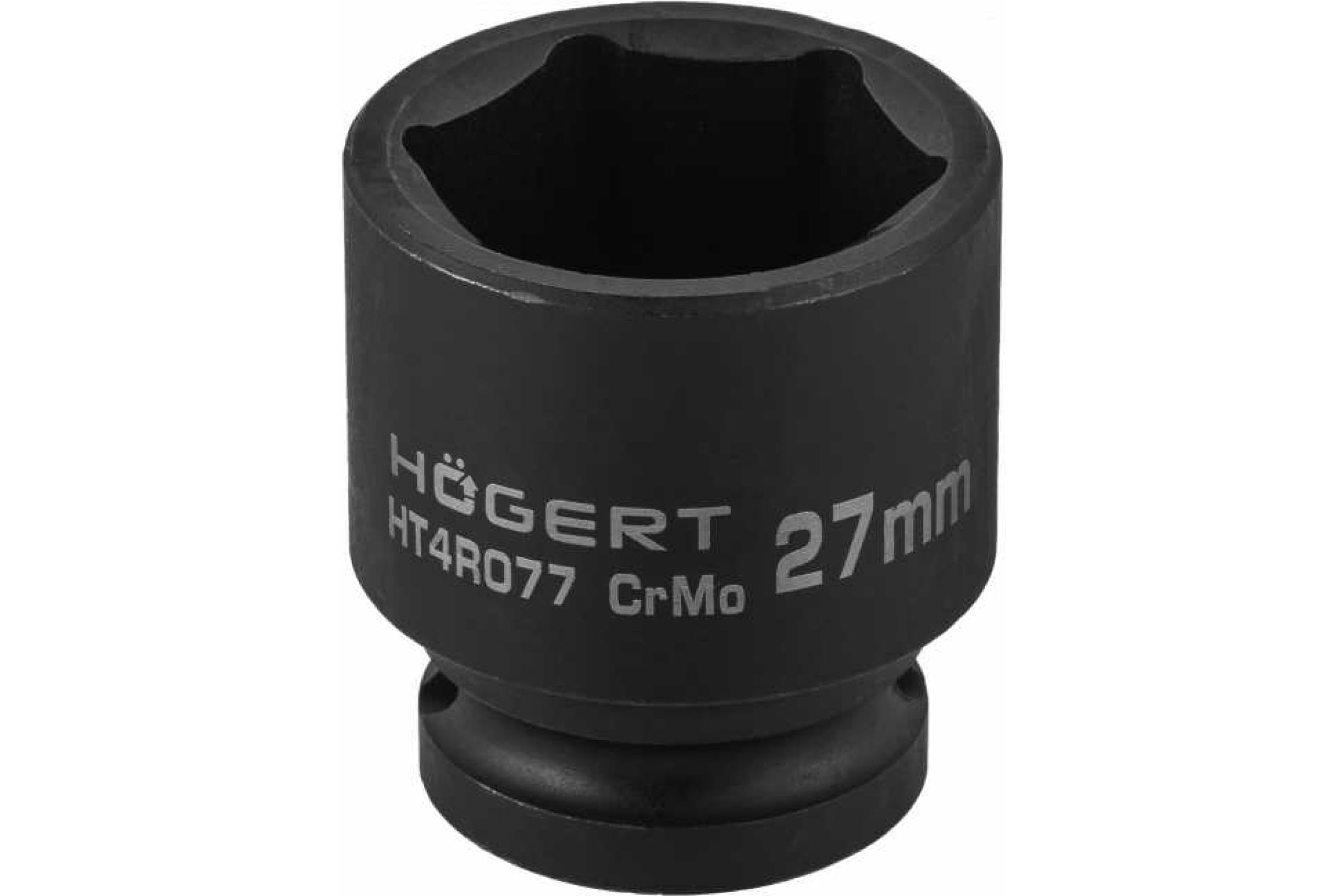 фото Hoegert technik головка торцевая ударная шестигранная 1/2, 27 мм, din 3121, crmo ht4r077
