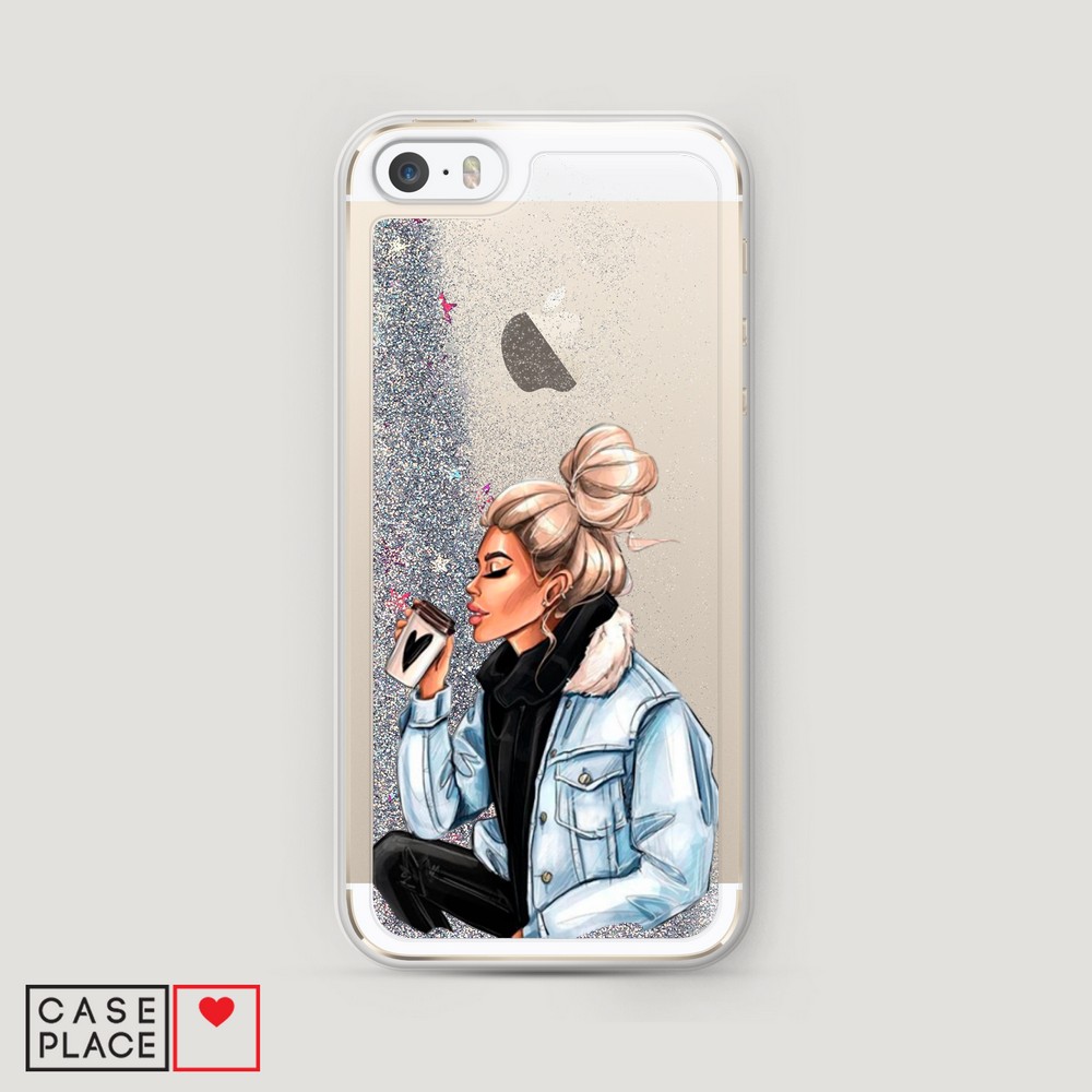 

Чехол Awog на Apple iPhone 5 / Айфон 5 "Cute girl", Разноцветный, 10391-1