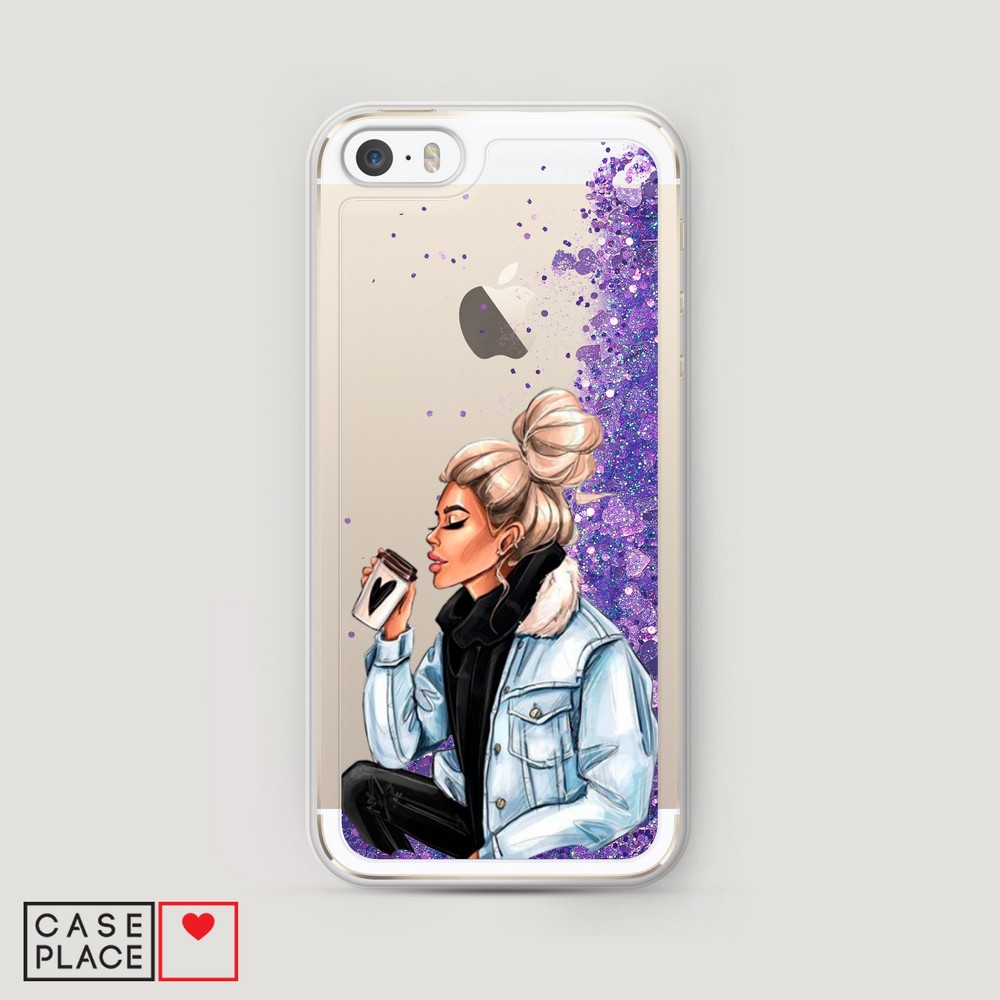 

Чехол Awog на Apple iPhone 5 / Айфон 5 "Cute girl", Разноцветный, 10392-1