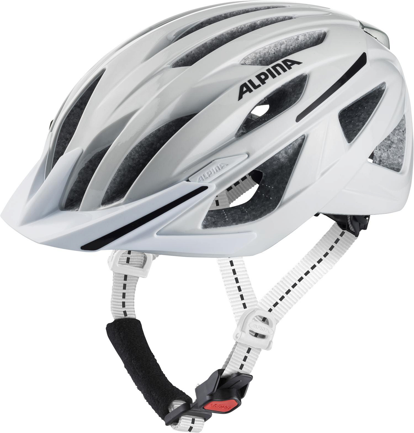 Велошлем Alpina 2021 Haga White Gloss (См:55-59)