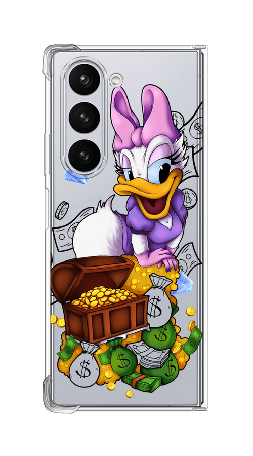 

Чехол на Samsung Galaxy Z Fold 6 "Rich Daisy Duck", Коричневый;белый;фиолетовый, 2109850-1