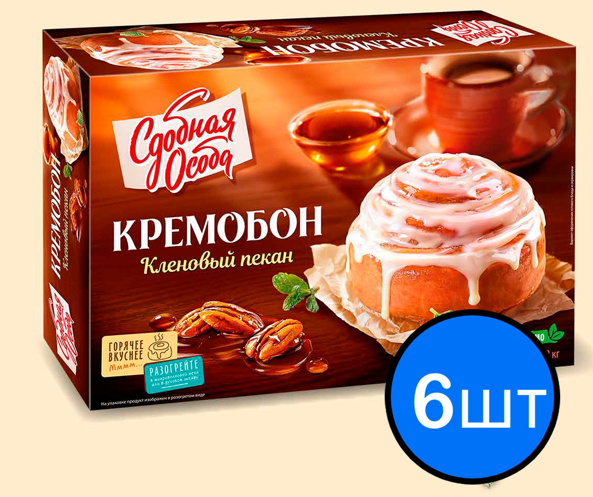

Кремобон Кленовый пекан "Сдобная Особа", 380г х 6шт