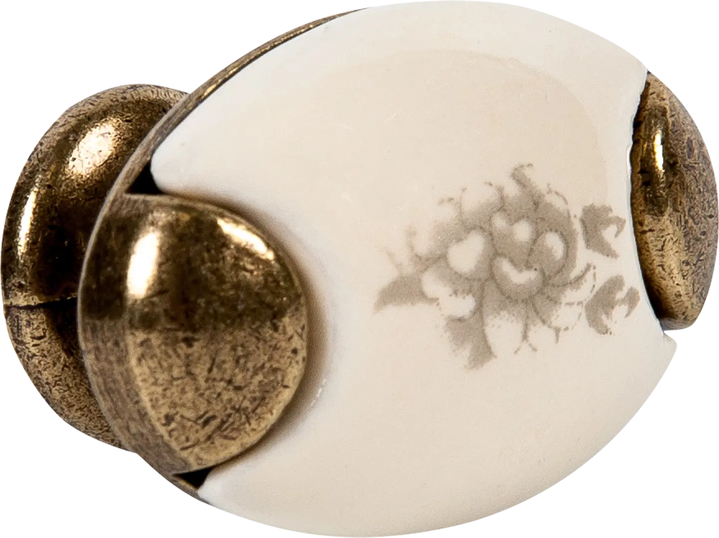 

Ручка-кноб Kerron 34 мм металл с фарфором цвет бронза, Золотистый