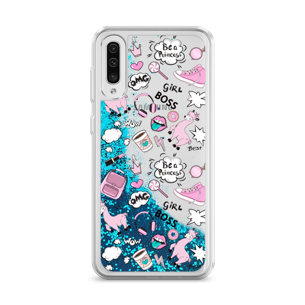 

Чехол Awog на Samsung Galaxy A30s/A50 "Стильная лама", Разноцветный, 28893-1