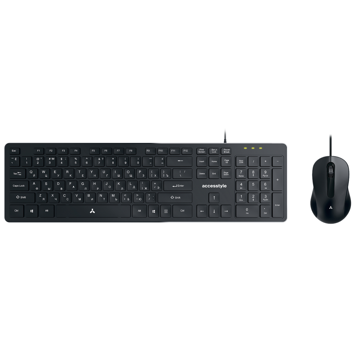 Комплект клавиатура+мышь Accesstyle K201-OC / M201-OC, серый