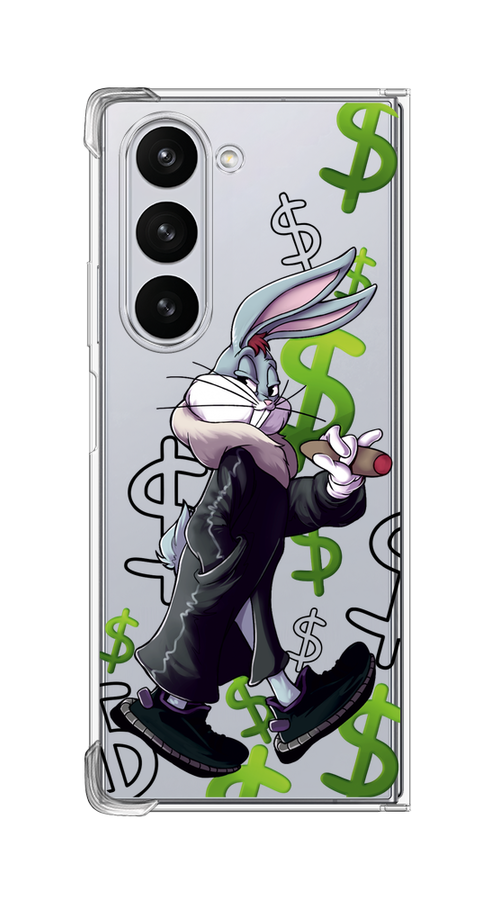 

Чехол на Samsung Galaxy Z Fold 6 "Rich Bugs Bunny", Зеленый;черный;голубой, 2109850-1