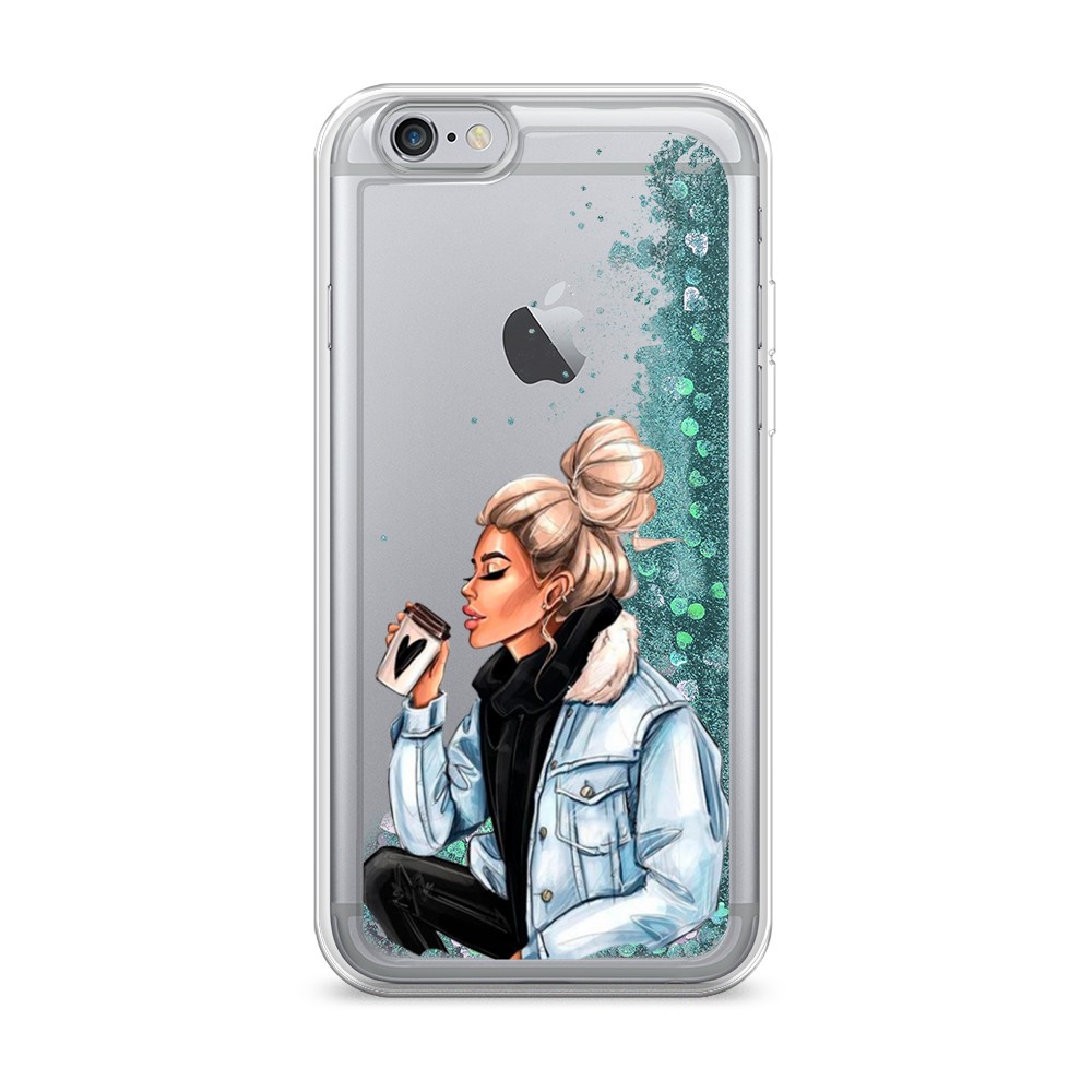 

Жидкий чехол с блестками "Cute girl" на Apple iPhone 6S, 0104S95-1